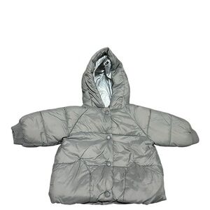 Zara Silver Puffer Jacket